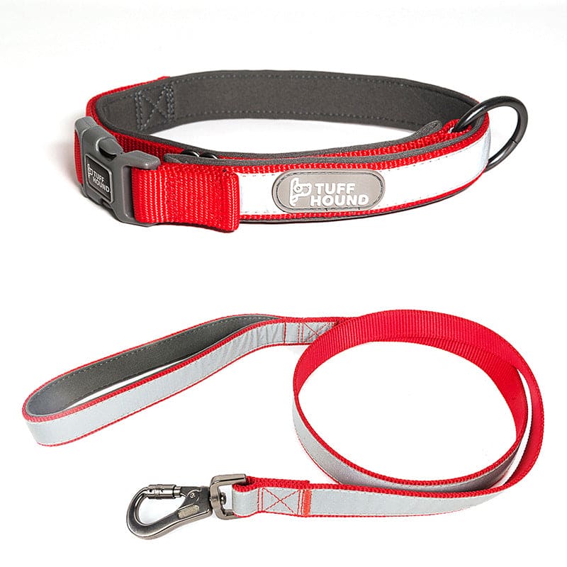 Dog Collar Reflective Full Neck Traction Set