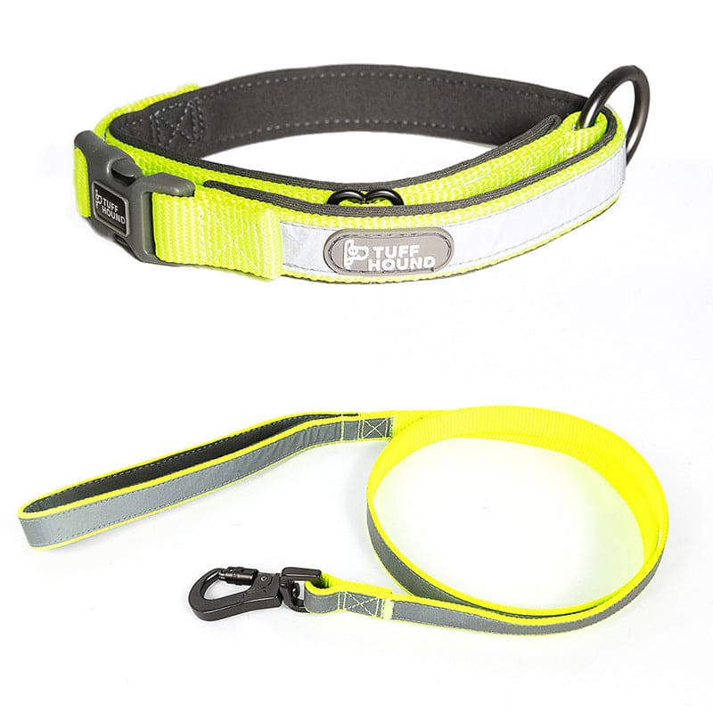 Dog Collar Reflective Full Neck Traction Set